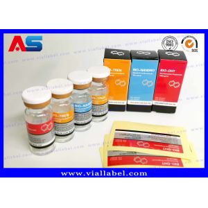 Buy cheap 10ml Peptide Adhesive Bottle Labels ROHS Certified With Lids And Boxes custom labels and stickers for glass bottle from wholesalers