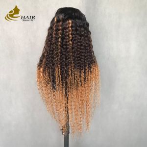 Buy cheap Wig Woman Long Curly Wave 1b/4/27 Colored Human Hair U-Shaped Wig from wholesalers