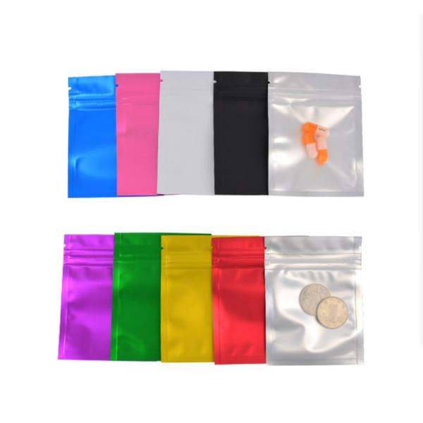 Quality Mylar Matte Zip Resealable Plastic Packaging Bag Pouches Moisture Proof for sale