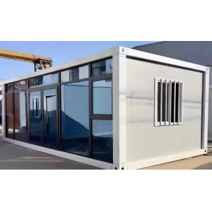 Buy cheap Flat Pack Container Detachable Steel Door Office Mobile Modular Glass Wall Tiny Home from wholesalers