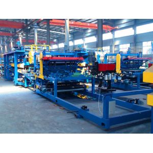 Automatic PU Foam Sandwich Panel Production Line Good Heat Preservation Capacity
