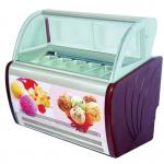Buy cheap Commercial Italian Ice Cream Display Freezer  With Customized Pans OEM Light from wholesalers