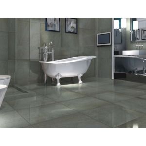 Buy cheap Light Grey Stone Effect Ceramic Floor Tiles , Porcelain Floor Wall Tile 10mm Thickness from wholesalers