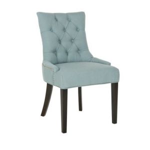 Buy cheap High back wing back and tufted design fabric dining chair with button tufted from wholesalers