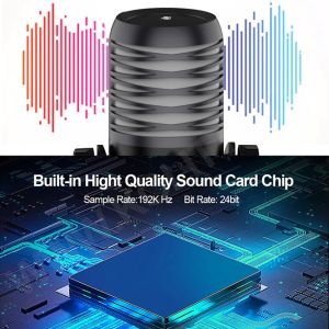 RGB Gaming Mic 48Khz Podcast Studio Microphone For Streaming