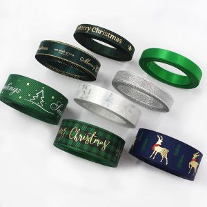 Buy cheap White red grosgrain merry Christmas snowflake printed christmas wire edge ribbon roll set from wholesalers