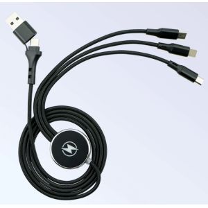 China Multi-Interface Glowing USB Cable 6-in-1 1.2M Length for Customized OEM Support and Multiple Device Compatibility on sale