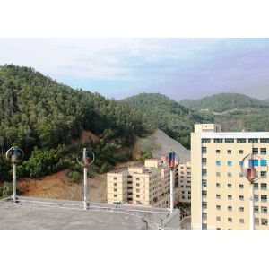 Factory Building Rooftop Wind Turbine And Solar Panel Hybrid System Continuous