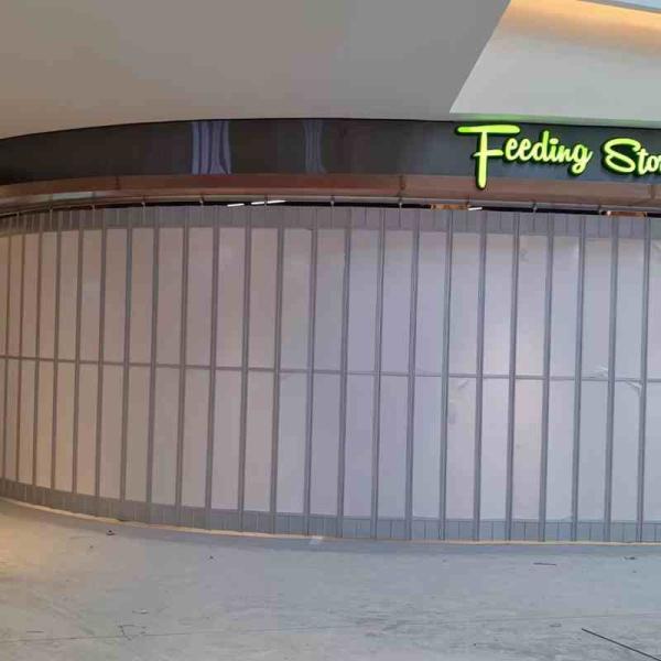 Quality Protective / Decoative Side Folding Shutter For Commercial Shops for sale