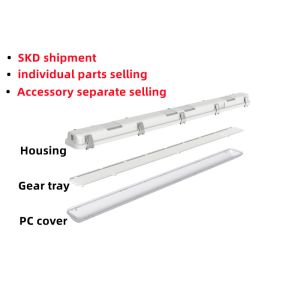 Buy cheap Industrial Style 2FT 25W LED Vapor Tight Lighting with PC Cover and Dimming Capability from wholesalers