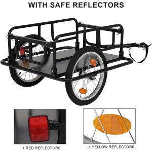 Buy cheap Foldable Bike Cargo Trailer with Bike Hitch, Bicycle Wagon Trailer with 16