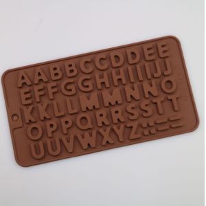 Buy cheap Alphabet Pattern Silicone Chocolate Molds Heat Insulation Waterproof from wholesalers