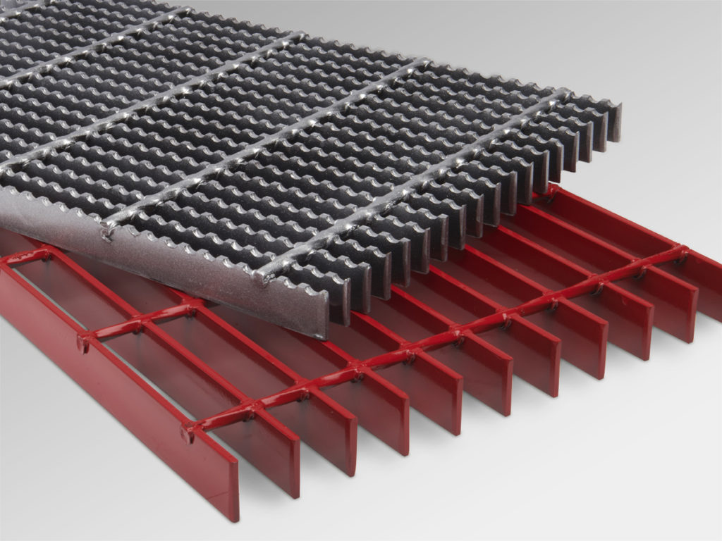 Plain Style and Serrated Style Pressure Locked Steel Grating with I Bar Type for