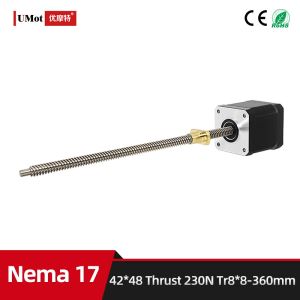 80 Degree Temperature Rise Linear Stepper Motor With Lead Screw for CNC Machines