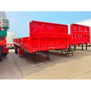 Leaf Spring Suspension 3 Axle Van Box Semi Trailer For Salt Transportation In