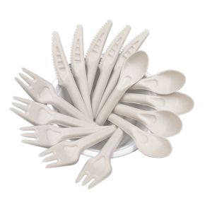Buy cheap Compostable Pulp Biodegradable Spoons And Forks Bulk 50 Count from wholesalers