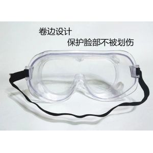 Buy cheap PPE Disposable Protective Goggles 8.5 inch PC Lens With Adjdustable Elastic Band from wholesalers