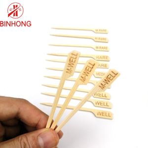 Buy cheap Flat Surface Pointed Tips 8cm BBQ Bamboo Sticks from wholesalers