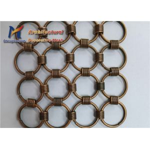 Buy cheap Gold Chain Link Wire Mesh Partition Panels 2.0mm SS316L from wholesalers