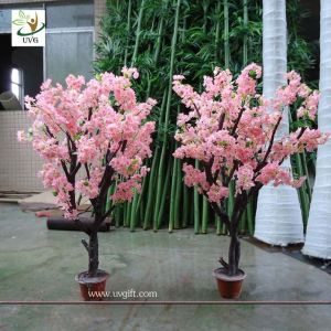 Buy cheap UVG CHR043 Artificial Bonsai Tree with pink cherry flower for home garden decoration from wholesalers