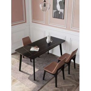 Buy cheap 120cm 140cm 160cm 8 Seater Marble Dining Table And Chairs And With Bench from wholesalers