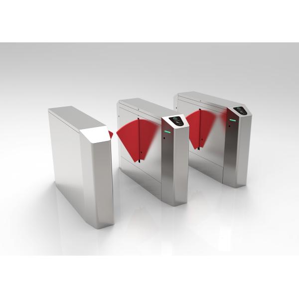 Stainless Steel Flap Barrier Gate , Train Station / Construction Site Access