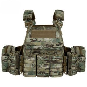 Buy cheap Quick-Release Tactical Vest - 1000D Polyester Combat Gear with MOLLE System, Ballistic Panel Slots & Hex-Vent Airflow (Adjustable 85-140cm Waist) from wholesalers