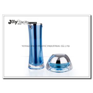 Buy cheap Blue Material PMMA Capacity 30ml Empty Makeup Bottles , Airless Pump Bottle from wholesalers