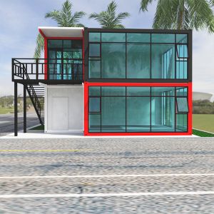 Detachable Modular Prefab Container House With Bathroom Steel and Customized
