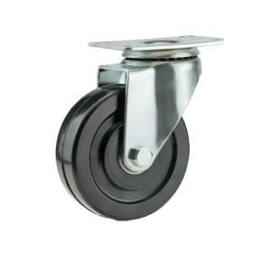 Buy cheap 103mm/128mm/155mm Zinc Plated Caster Wheel with M8 Thread Screw and Cover Pin from wholesalers