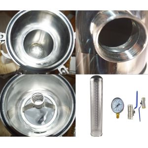 Buy cheap 316L 5um Top Inlet Bag SS Water Filter Housing for Water Treatment 62KG Construction Works from wholesalers