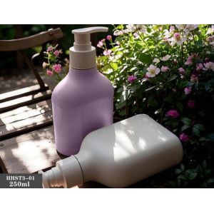 China Customized Plastic Bottles 250ml PE Bottle With Pump on sale