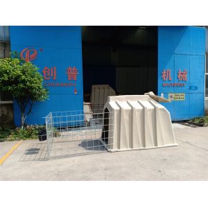 Buy cheap 2.2m Plastic Calf Hutch With Hot-dip galvanized Fence And Cow Cubicles For Dairy Farm from wholesalers