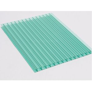 Buy cheap 6mm Transparent Hollow Polycarbonate Panel Roofing Sheet Greenhouse Sheet from wholesalers