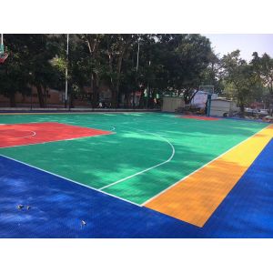 Buy cheap Outdoor Interlocking Rubber Floor Tiles Kindergarten Playground Plastic Flooring from wholesalers