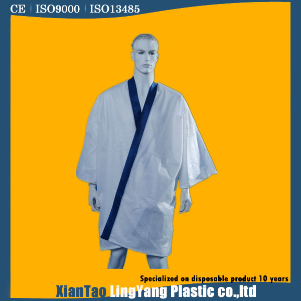 Quality Gown Style Disposable Spa Garments , Beauty Salon Disposables Anti Static for sale