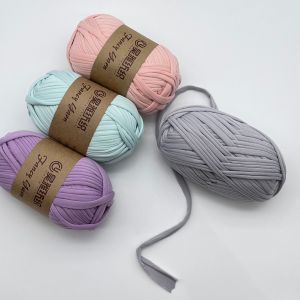 Buy cheap 1/0.3NM 100% Polyester T Shirt Wool Yarn Fancy Crochet Yarn For Hand Carded Rugs Carpets from wholesalers