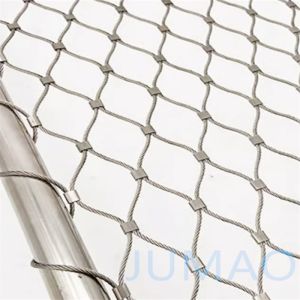 Antirust Galvanized Stainless Steel Rope Mesh Cable For Buildings