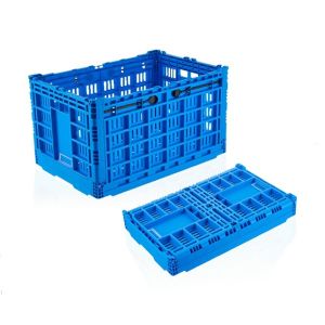 Buy cheap Blue Collapsible Stackable Crates Vegetable Transporation Storage from wholesalers