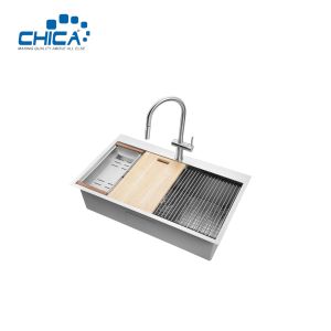 28x22x10cm Retangular SUS201 304 Stainless Steel Kitchen Sinks Handmade House