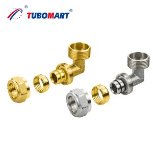 Buy cheap Brass Compression Fittings with ISO NSF Certificate for Plumbing Water and Gas Pex Al Pex Pipe Brass Fitting from wholesalers