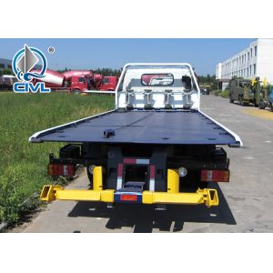 5 Ton Flatbed Tow Truck In White Howo Obstacle Heavy Duty Tow Trucks Flatbed