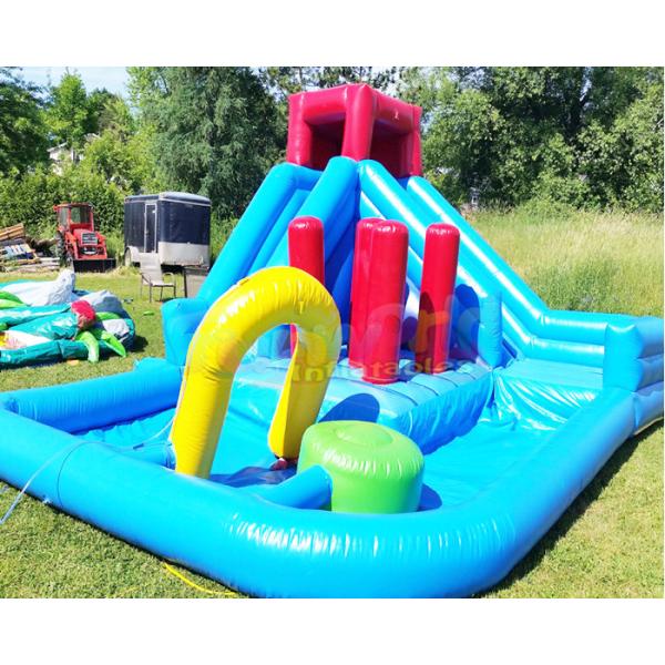 Buy cheap Backyard Children Bouncy Castle Outdoor Inflatable Water Slides from wholesalers