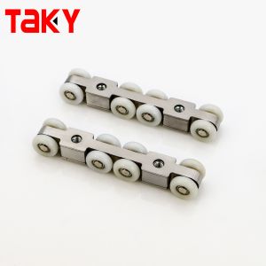 Wooden Door Sliding Wheel Roller Wardrobe Fitting System with Sliver and 8.5cm