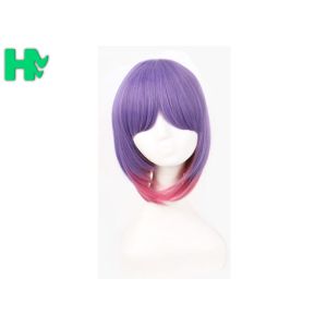 Buy cheap Party Purple Synthetic Cosplay Wigs With Ponytails Non Flammable from wholesalers