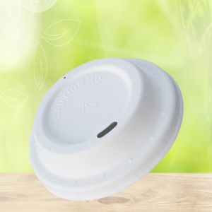 Buy cheap 8cm Biodegradable Sugarcane Pulp Coffee Cups With Lids from wholesalers