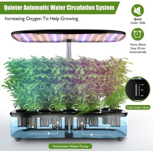 Buy cheap 24W Hydroponics Small Garden Herbs Growing System 12 pods Leaf Green Plants Smart Garden Seedling 3.8L from wholesalers