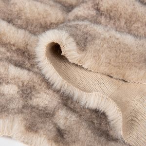 58/60" Width Knitted Polyester Elastic Faux Rabbit Fur Fabric for Home Textiles