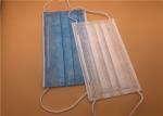 Buy cheap Blue Disposable Medical Mask Sanitary Odourless CE FDA Approved Printed from wholesalers