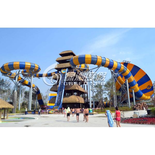 Quality Children / Adults Thrilling Huge tornado water slide for commercial playground equipment for sale